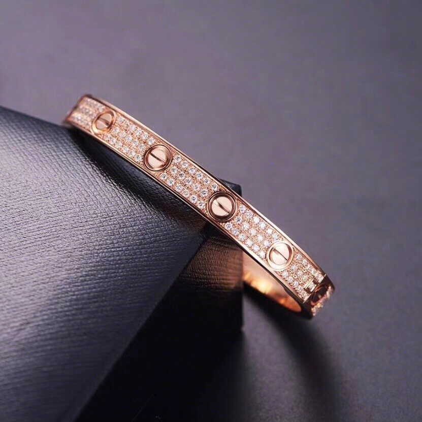 Mirror Cartier love bracelet real gold