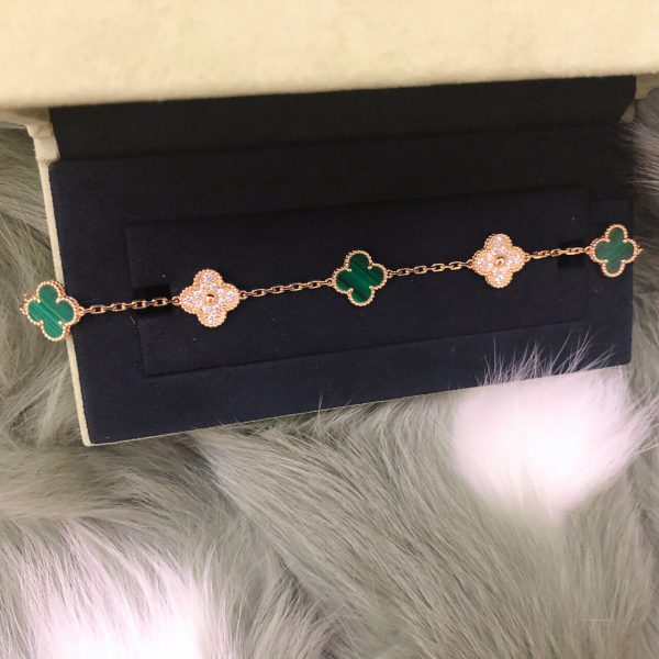 fake van cleef & arpels Vintage Alhambra bracelet 5 motifs