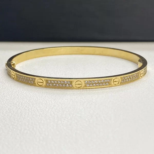 cartier love bracelet small pave diamonds copy