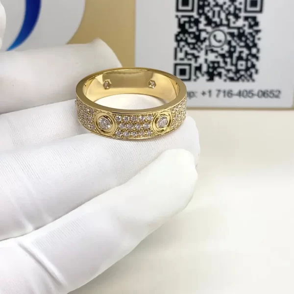 replica cartier 18k yellow gold love ring