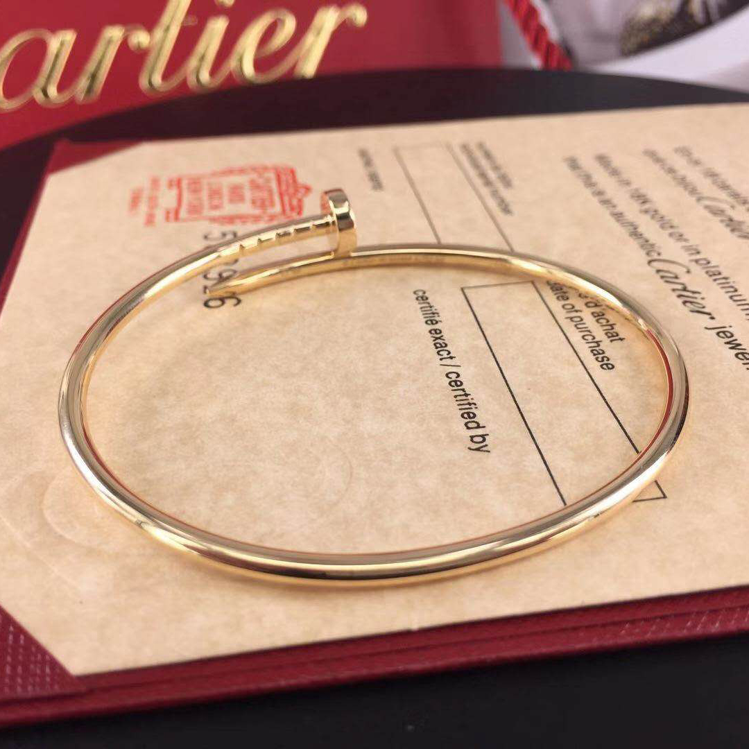 cartier nail bracelet replica real gold