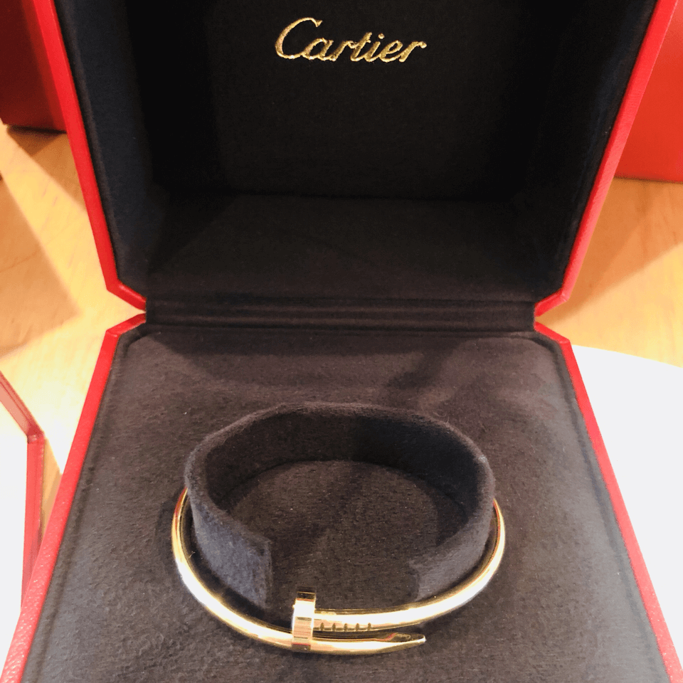 cartier nail bracelet box