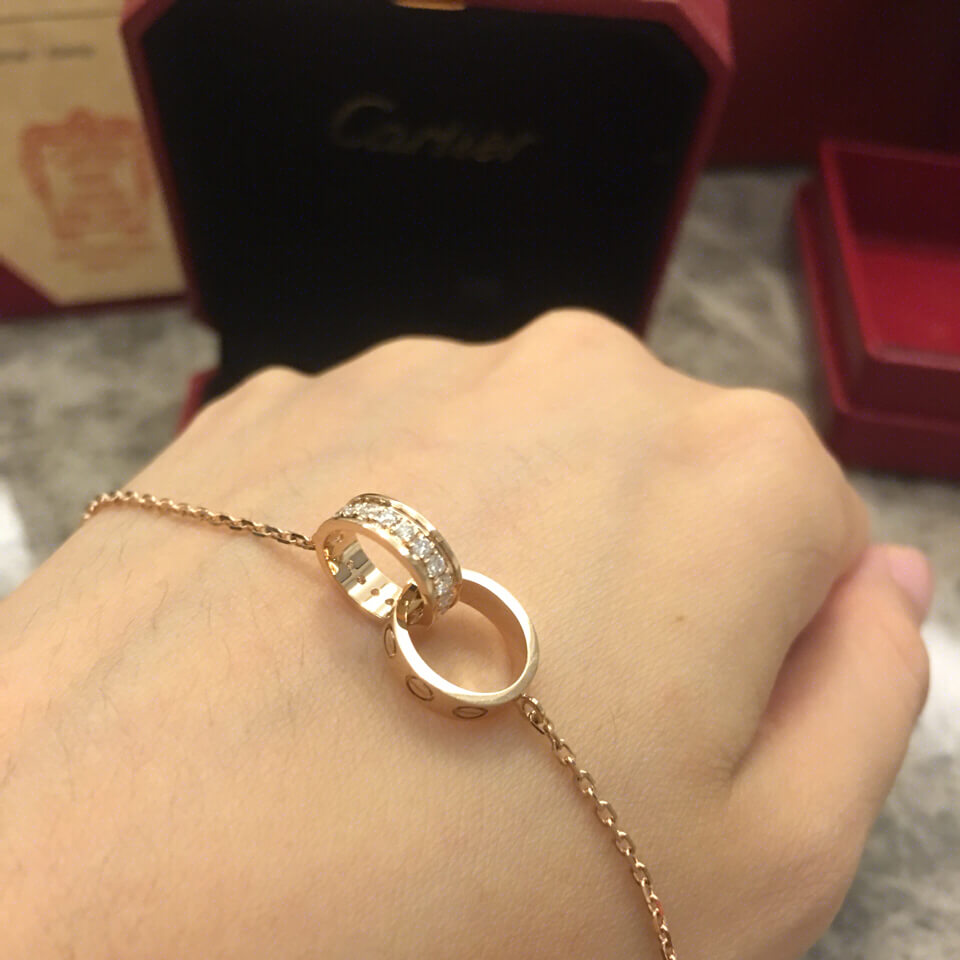 cartier gold ring necklace