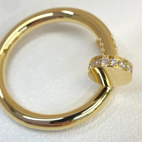 replica cartier ring real gold cheap