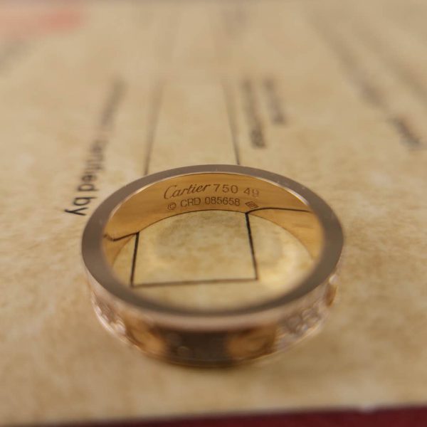 high quality Cartier ring logo