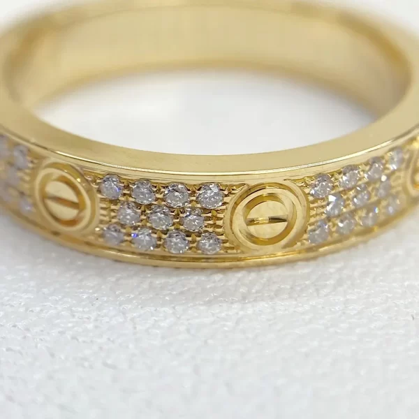 cartier love ring dupes 18k gold
