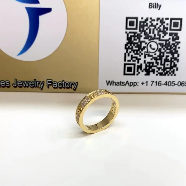 fake cartier love ring gold diamonds