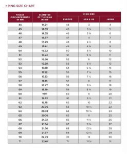 cartier ring dimensions