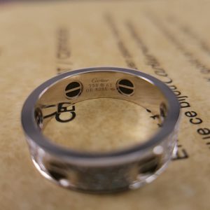 replica LOVE RING, DIAMOND-PAVED, CERAMIC