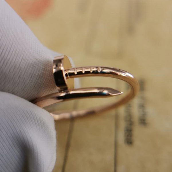 fake nail ring rose gold