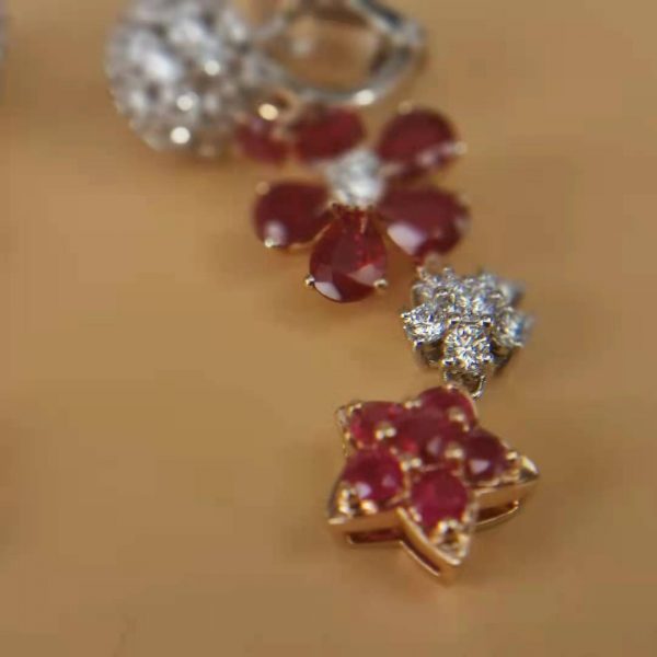 Replica Van cleef arpels Folie des Prés earrings