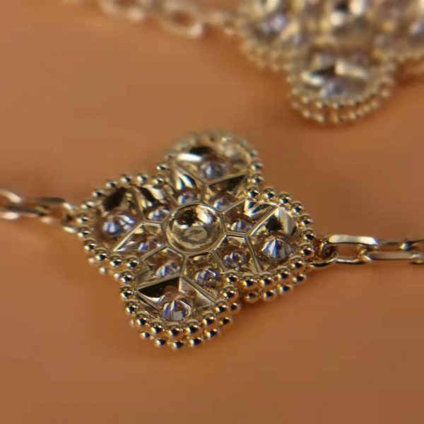 fake van cleef arpels Vintage Alhambra long necklace, 20 motifs replica