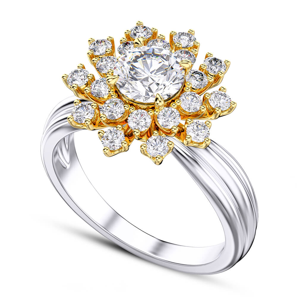 0.8 Carats Lab Grown Diamond Wedding Ring