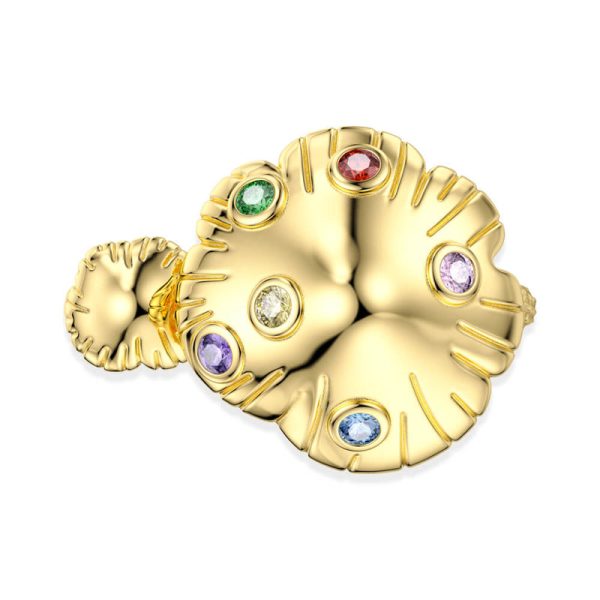 18k Gold Gemstone Cute Mushroom Ring