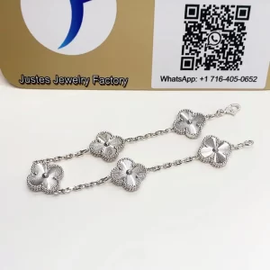 imitation vca guilloche bracelet