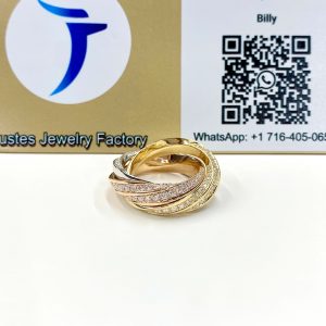 cartier trinity ring diamond