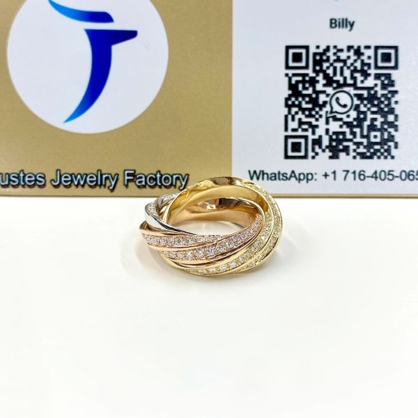 cartier trinity ring diamond