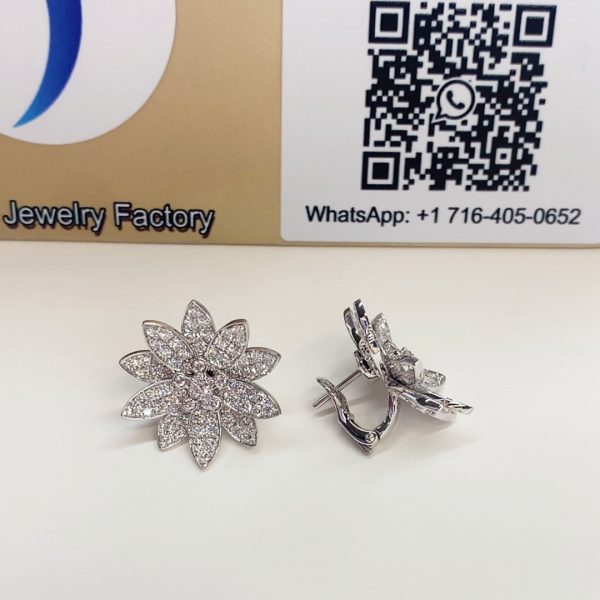 Fake Lotus earrings medium model
