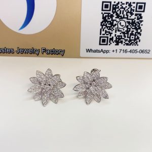 Replica Lotus earrings medium model