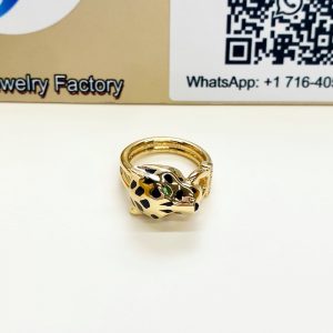 Panthère de Cartier diamonds ring dupe