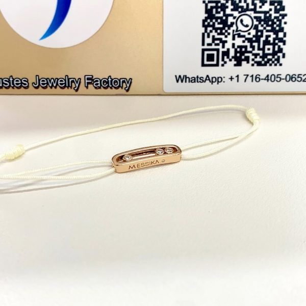 Messika Messika Care(S) Cream Cord Bracelet fake