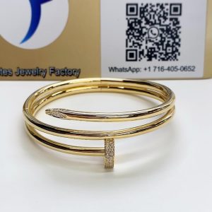 Cartier Juste un Clou bracelet, Double, Diamonds fake