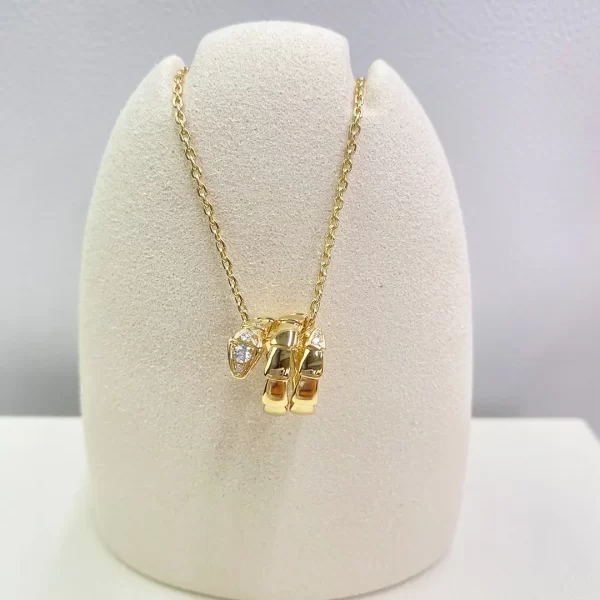 Bulgari Serpenti Viper Necklace 18k yellow gold fake