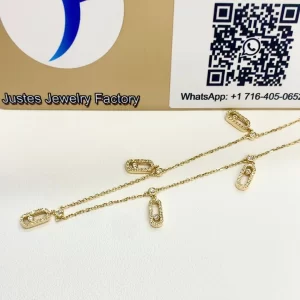 Messika Move Uno Pavé Drop Pendant Choker Diamond Necklace