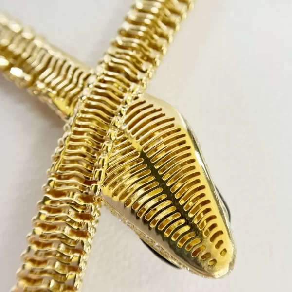Fake Bvlgari 18K yellow gold Serpenti Necklace