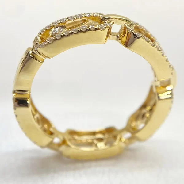 Messika Move Link Multi Pavé 18K Yellow Gold