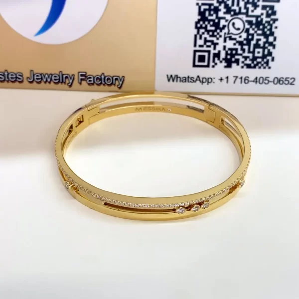 Messika Move Move Romane Yellow Gold Diamond Bracelet cheap