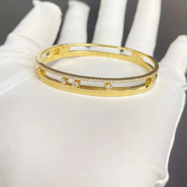 Messika Move Move Romane Yellow Gold Diamond Bracelet copy cheap