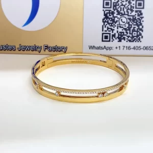 Messika Move Move Romane Yellow Gold Diamond Bracelet fake