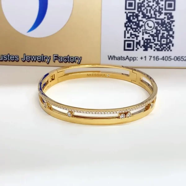 Messika Move Move Romane Yellow Gold Diamond Bracelet fake