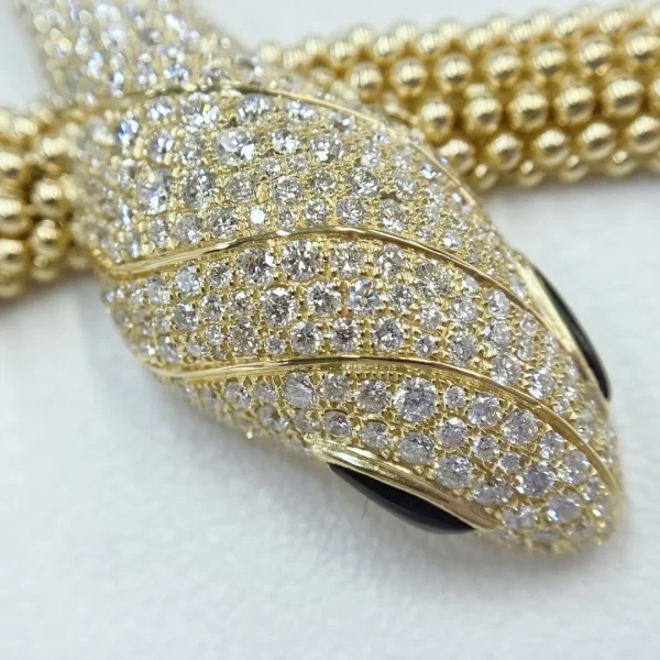 Replica Bvlgari 18K yellow gold Serpenti Necklace