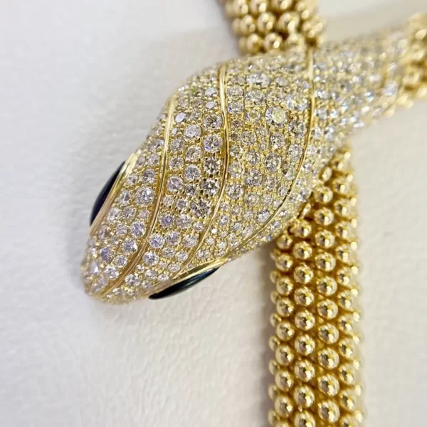 Replica Bvlgari 18K yellow gold Serpenti Necklace cheap