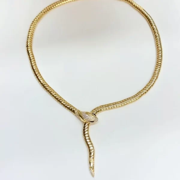 Replica Bvlgari Serpenti Tubogas Necklace fake