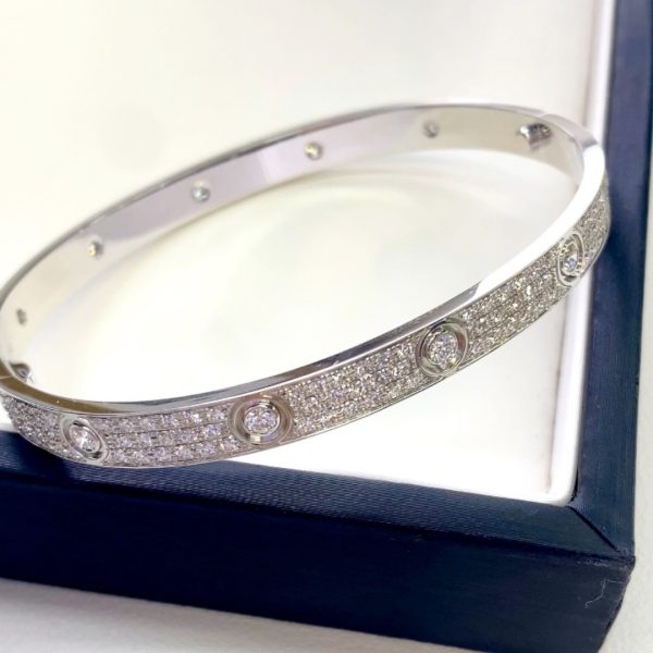 Love Bracelet Classic Model Paved 10 Diamonds